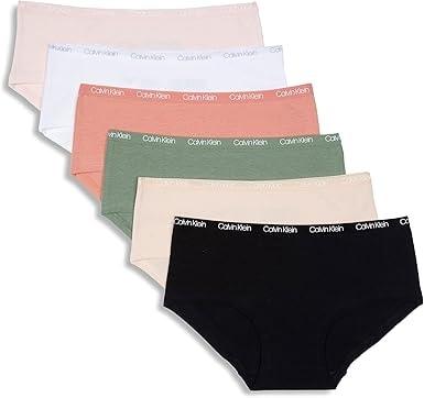 Calvin Klein Girls Cotton Hipster Underwear (6-Pack)