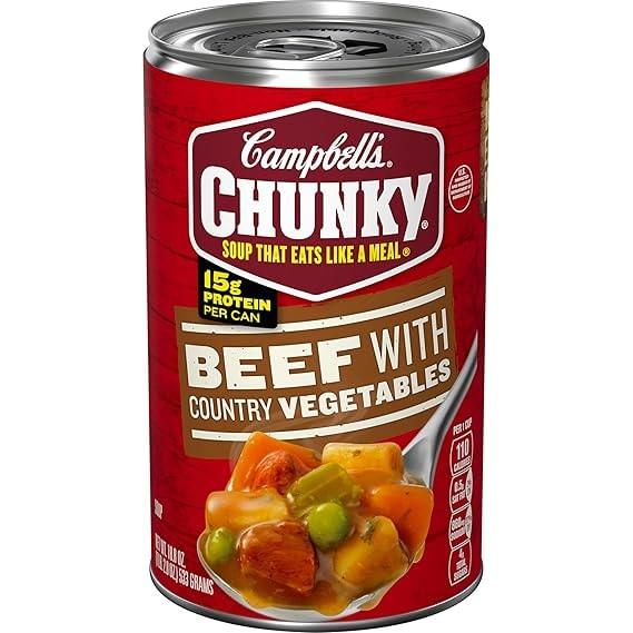 Campbell's Chunky Beef Soup with Country Vegetables
