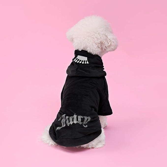 Juicy Couture Bling Velour Pet Hoodie