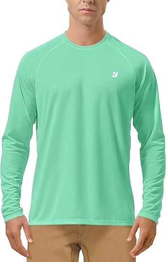 Roadbox Men's UPF 50+ Long-Sleeve Sun Protection Shirt
