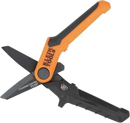 Klein Tools T2107 Titanium Coated Utility Scissors