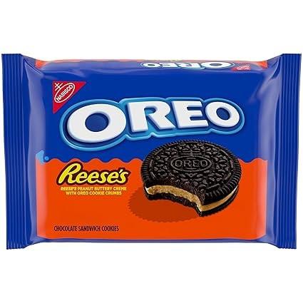 Oreo Reese's Peanut Buttery Creme Chocolate Sandwich Cookies
