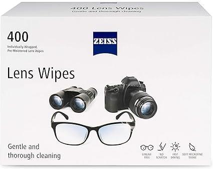 ZEISS 400-Count Pre-Moistened Alcohol Wipe Glasses Cleaner