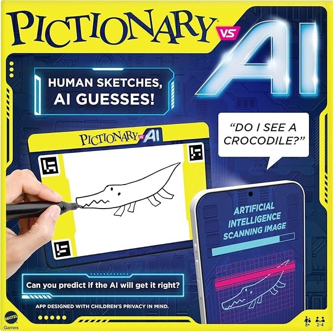 Mattel Games Pictionary vs AI Family Board Game