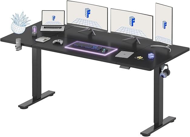 FLEXISPOT 79" x 32" Large Stand Up Desk - Black