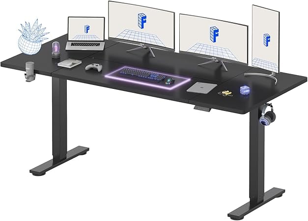 FLEXISPOT 79" x 32" Large Stand Up Desk - Black