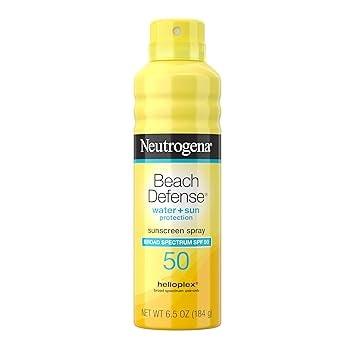 Neutrogena Beach Defense SPF 50 Sunscreen Spray, 6.5 Oz