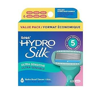 Schick Hydro Silk Sensitive Razor Blade Refills