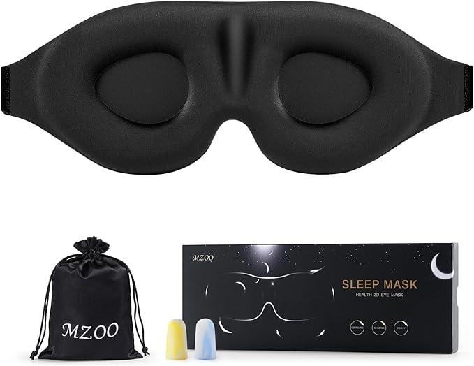 MZOO Sleep Eye Mask: 3D Light Blocking Sleep Mask