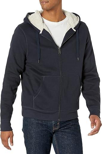 Amazon Essentials Men's Sherpa-Lined Fleece Hoodie