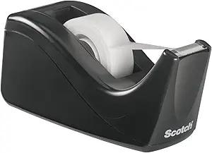 Scotch Desktop Tape Dispenser - Black Two-Tone