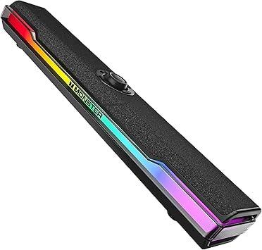 Monster S330 Computer Speaker Sound Bar with RGB Light