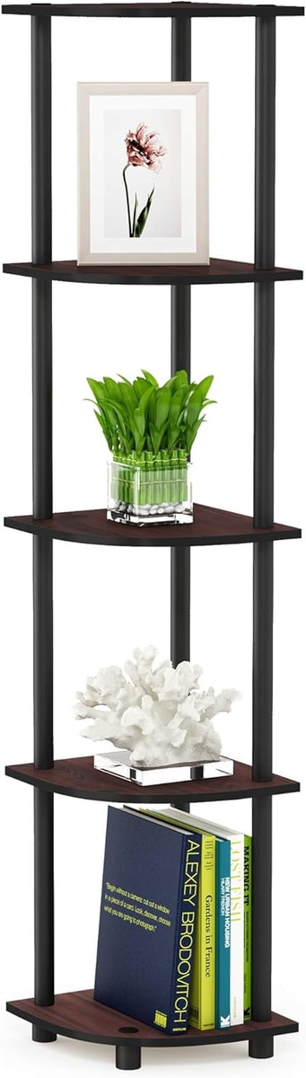 Furinno 5-Tier TURN-N-TUBE Corner Shelf