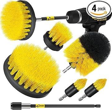 Holikme 6-Pack Drill Brush Power Scrubber Cleaning Attachment Set