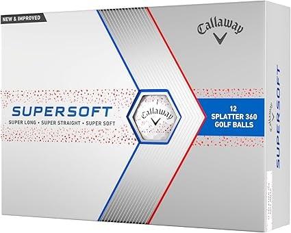 Callaway Supersoft Golf Balls 2023 Red Splatter