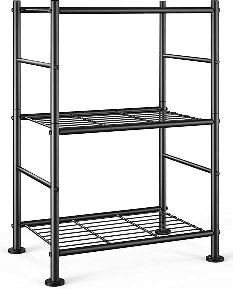 Sakugi 3-Tier Storage Organizer Shelf - Black
