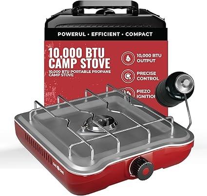 GasOne Single Propane Burner Camp Stove with Carry Case