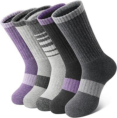 SIMIYA Women's Merino Wool Blend Crew Cushion Socks