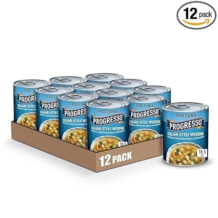 Progresso Italian-Style Wedding Soup, 18.5 Oz Cans (12-Pack)