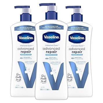 Vaseline Intensive Care Advanced Repair Unscented Body Lotion - 3 Pack