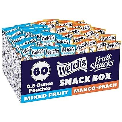 Welch's Fruit Snacks, 60 Count, Mixed Fruit & Mango Peach