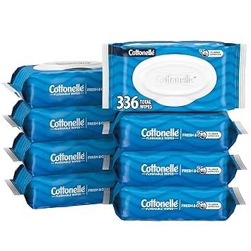 Cottonelle Fresh Feel Flushable Wet Wipes - 8 Packs