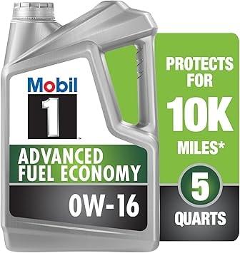 Mobil 1 Advanced Fuel Economy Full Synthetic Motor Oil 0W-16 5 Quart
