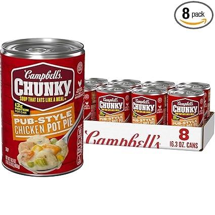 Campbell's Chunky Pub-Style Chicken Pot Pie Soup, 8-Pack - Image 1