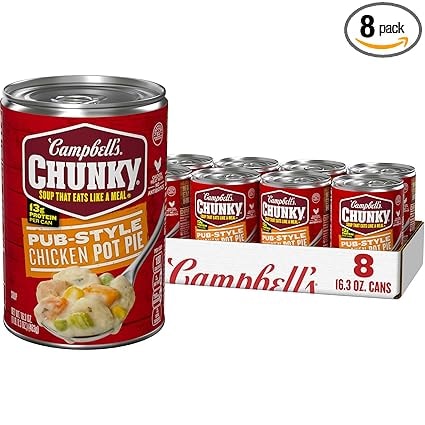 Campbell's Chunky Pub-Style Chicken Pot Pie Soup, 8-Pack