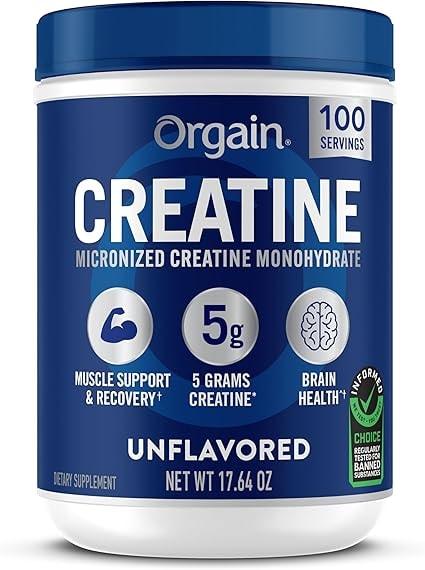 Orgain Micronized Creatine Monohydrate Powder
