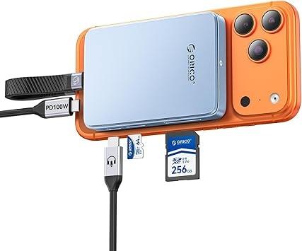 ORICO AP80F 6-in-1 Magnetic M.2 NVMe SSD Enclosure and Docking Station