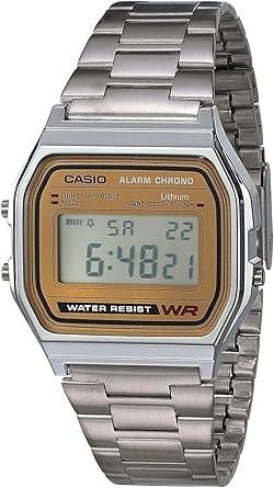 Casio Vintage A158WEA-9CF Digital Gold Bracelet Watch