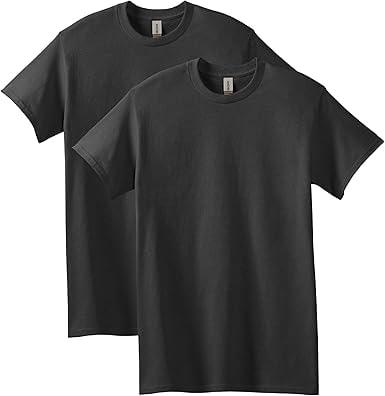 Gildan Men's Heavy Cotton T-Shirt - Black (2-Pack)
