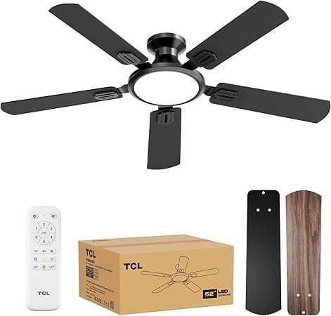 TCL 52" Low Profile Ceiling Fan with 3-Mode LED Light