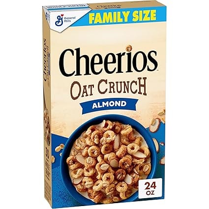 Cheerios Oat Crunch Almond Cereal, 24 Oz