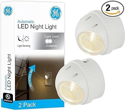 GE Rotating LED Night Light with Dusk to Dawn Sensor
