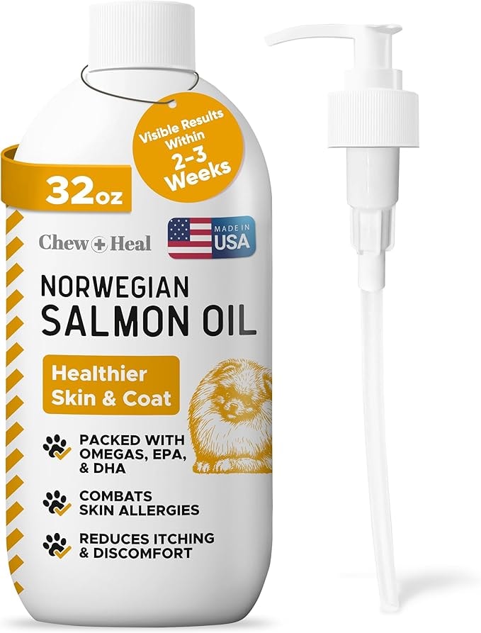 Chew + Heal Labs Salmon Oil for Dogs and Cats