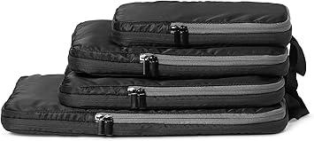 Amazon Essentials 4-Pack Ultralight Compression Packing Cubes