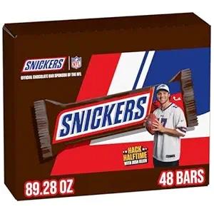 Snickers Full Size Milk Chocolate Candy Bars, 48-Count