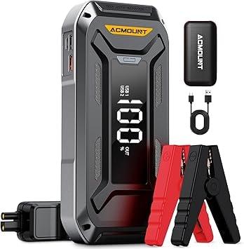 Acmount 7000A Portable Car Battery Jump Starter & Power Bank