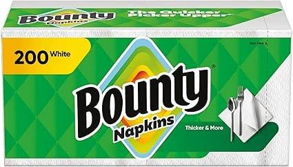 Bounty White Paper Napkins 200 Count
