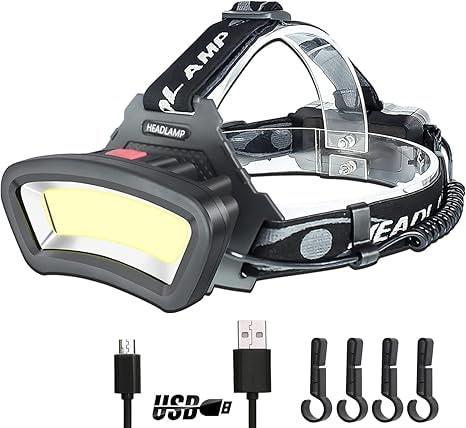 DARKBEAM COB Floodlight Headlamp 2000 Lumen Rechargeable LED
