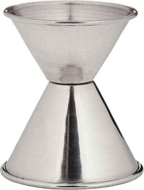 Winco Stainless Steel Jiggers - 1-Oz/2-Oz and 1-Oz/1.5-Oz