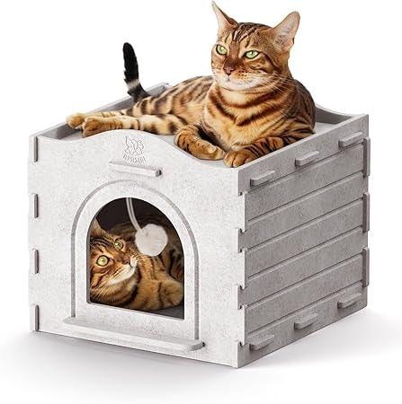 Apasiri Scratch Resistant Cat House - Flat Roof
