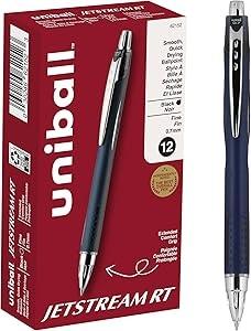 Uni-Ball Jetstream RT Pens - 0.7mm Black Ballpoint Pens