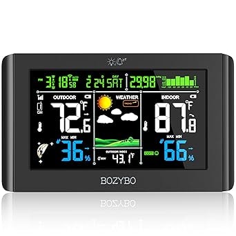 BOZYBO Multi-function Weather Station with Atomic Clock