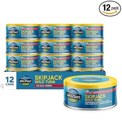 Wild Planet 12-Pk 5-Oz Skipjack Wild Tuna (No Salt Added)