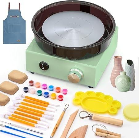 Alldeer All-in-One DIY Pottery Kit with 6" Wheel