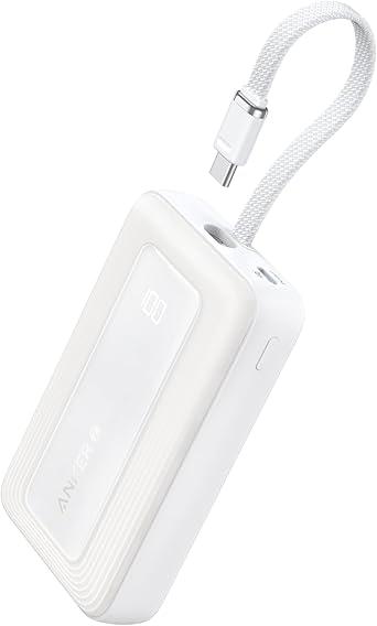 Anker Zolo 10000mAh 30W Portable Charger with Built-in USB-C Cable