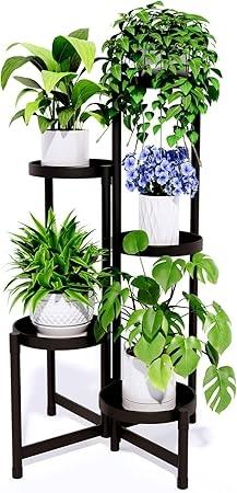 CADANI 5-Tier Metal Plant Stand
